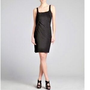T Alexander Wang Body Con sleeveless draped black cocktail Dress size 4